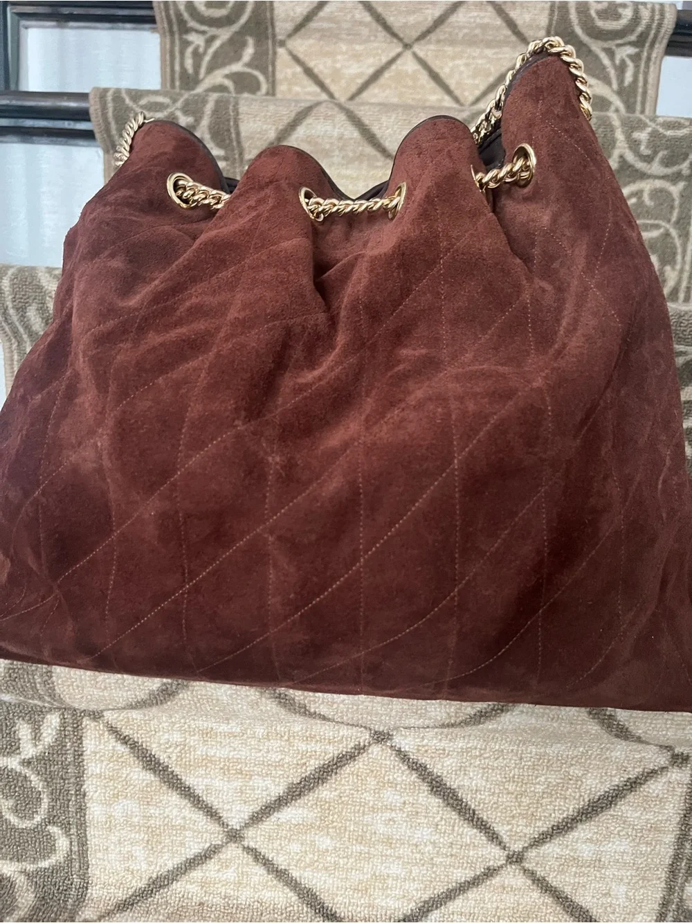 Suede Coach Purse Set - Picture 3 of 9